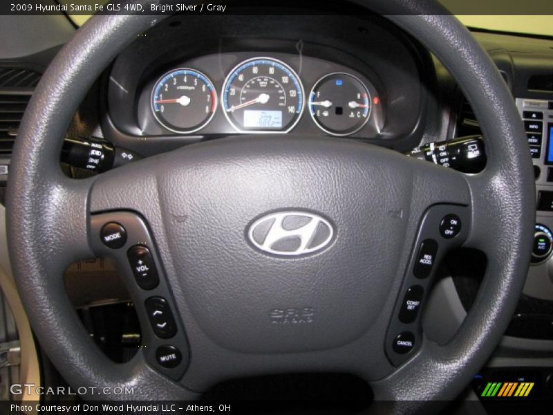 Bright Silver / Gray 2009 Hyundai Santa Fe GLS 4WD