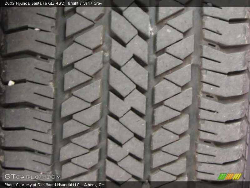 Bright Silver / Gray 2009 Hyundai Santa Fe GLS 4WD