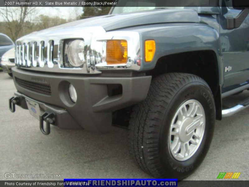 Slate Blue Metallic / Ebony Black/Pewter 2007 Hummer H3 X