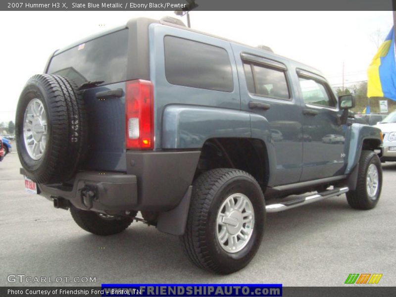Slate Blue Metallic / Ebony Black/Pewter 2007 Hummer H3 X