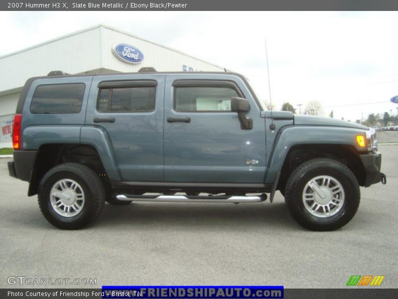 Slate Blue Metallic / Ebony Black/Pewter 2007 Hummer H3 X