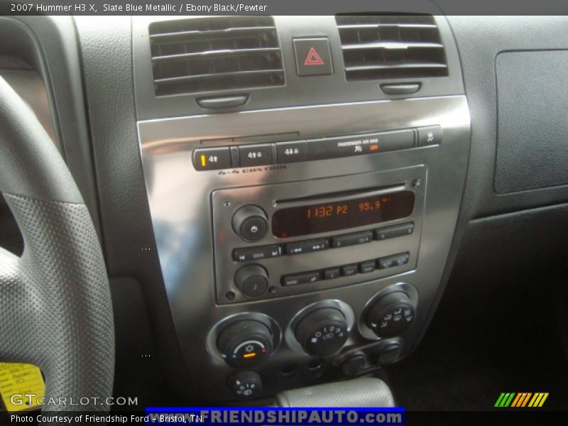 Slate Blue Metallic / Ebony Black/Pewter 2007 Hummer H3 X
