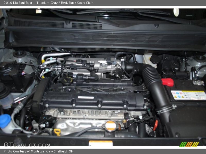 Titanium Gray / Red/Black Sport Cloth 2010 Kia Soul Sport