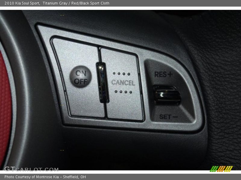 Titanium Gray / Red/Black Sport Cloth 2010 Kia Soul Sport