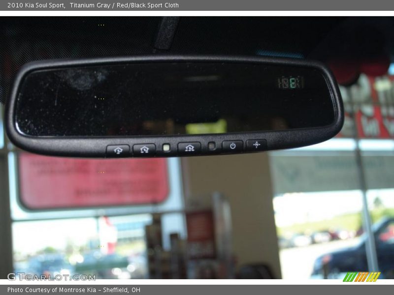 Titanium Gray / Red/Black Sport Cloth 2010 Kia Soul Sport