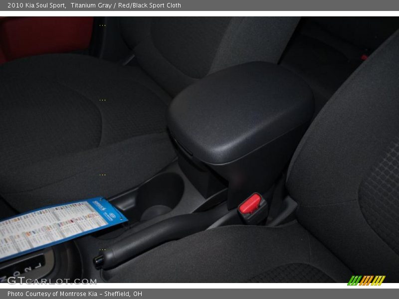 Titanium Gray / Red/Black Sport Cloth 2010 Kia Soul Sport
