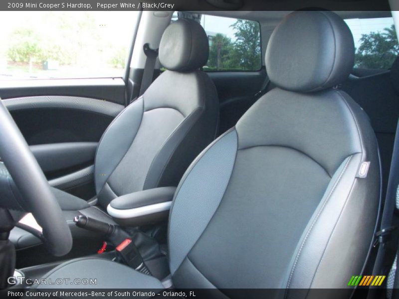 Pepper White / Black/Grey 2009 Mini Cooper S Hardtop