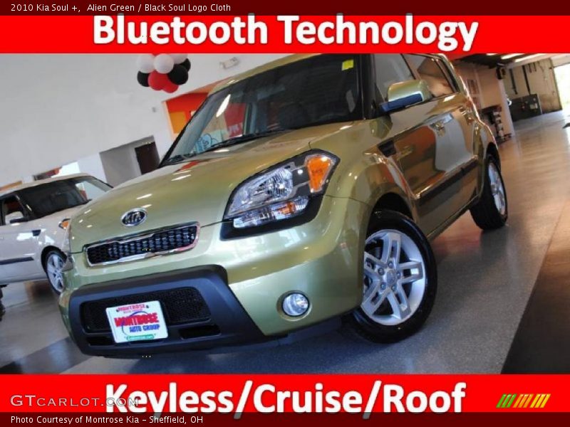Alien Green / Black Soul Logo Cloth 2010 Kia Soul +