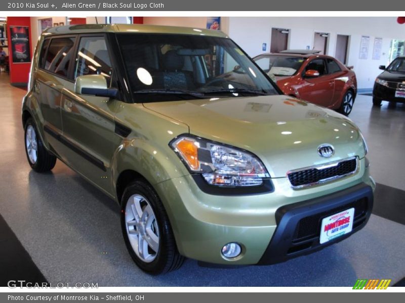 Alien Green / Black Soul Logo Cloth 2010 Kia Soul +