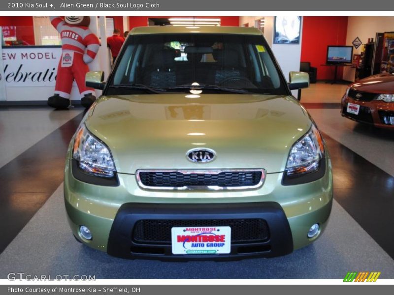Alien Green / Black Soul Logo Cloth 2010 Kia Soul +