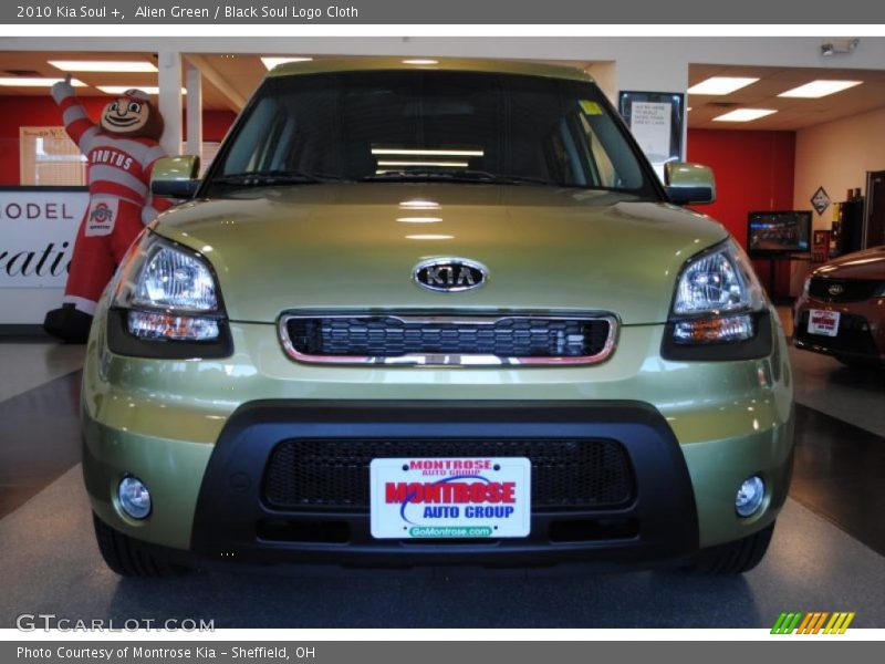Alien Green / Black Soul Logo Cloth 2010 Kia Soul +