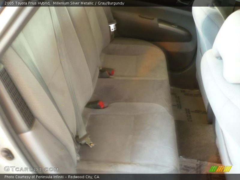 Millenium Silver Metallic / Gray/Burgundy 2005 Toyota Prius Hybrid