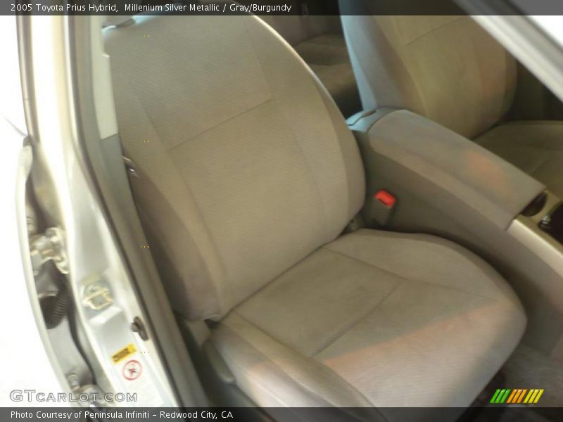 Millenium Silver Metallic / Gray/Burgundy 2005 Toyota Prius Hybrid