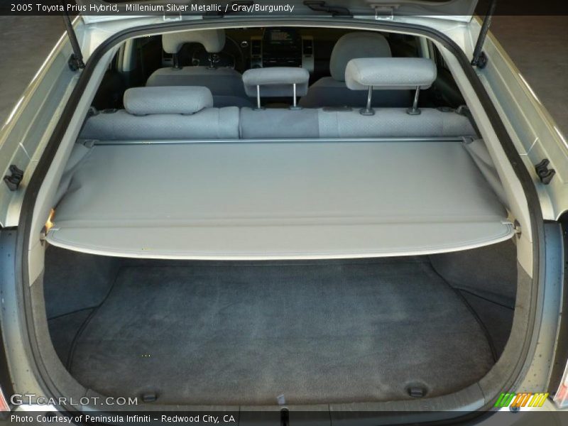 Millenium Silver Metallic / Gray/Burgundy 2005 Toyota Prius Hybrid