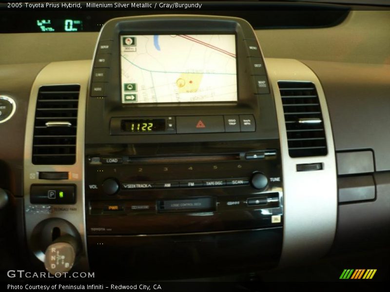 Millenium Silver Metallic / Gray/Burgundy 2005 Toyota Prius Hybrid