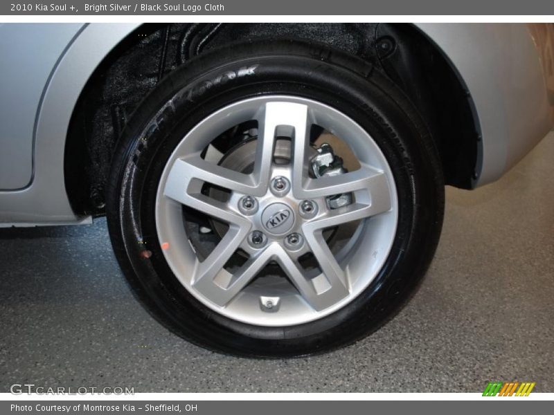 Bright Silver / Black Soul Logo Cloth 2010 Kia Soul +