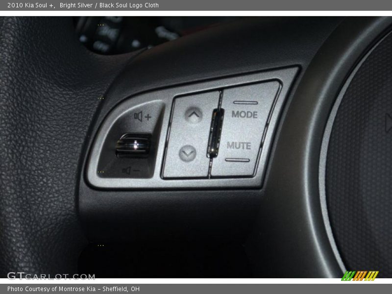 Bright Silver / Black Soul Logo Cloth 2010 Kia Soul +