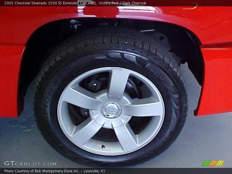 Victory Red / Dark Charcoal 2003 Chevrolet Silverado 1500 SS Extended Cab AWD