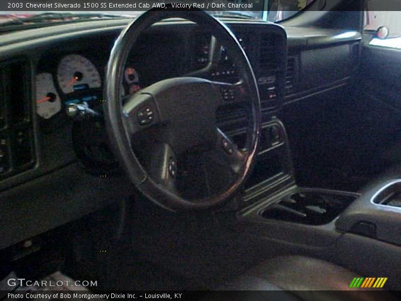 Victory Red / Dark Charcoal 2003 Chevrolet Silverado 1500 SS Extended Cab AWD