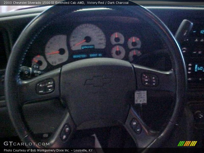 Victory Red / Dark Charcoal 2003 Chevrolet Silverado 1500 SS Extended Cab AWD