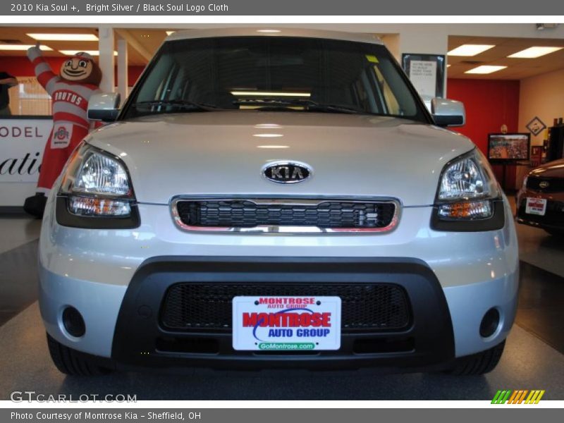 Bright Silver / Black Soul Logo Cloth 2010 Kia Soul +