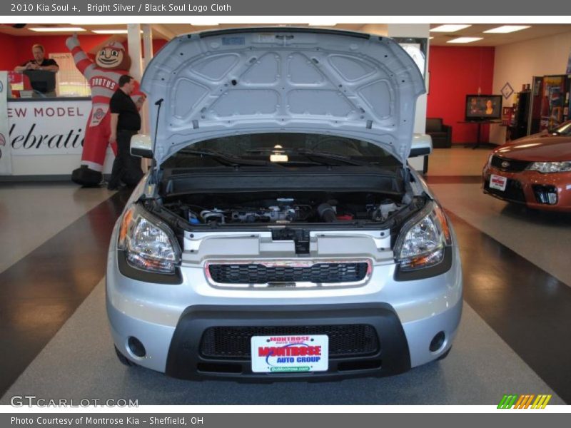 Bright Silver / Black Soul Logo Cloth 2010 Kia Soul +