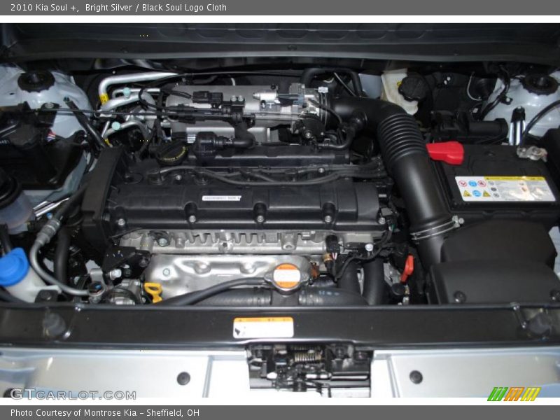 Bright Silver / Black Soul Logo Cloth 2010 Kia Soul +