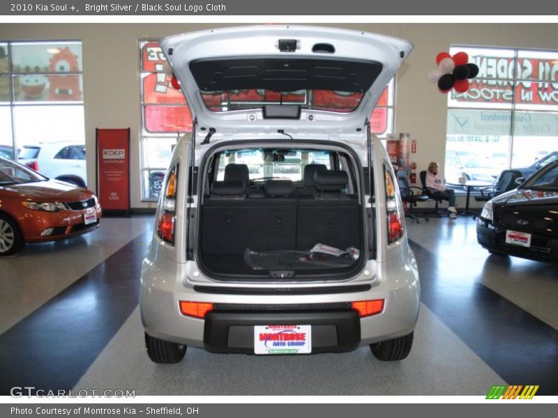 Bright Silver / Black Soul Logo Cloth 2010 Kia Soul +