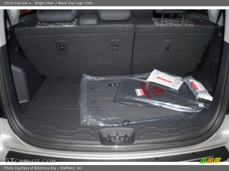 Bright Silver / Black Soul Logo Cloth 2010 Kia Soul +