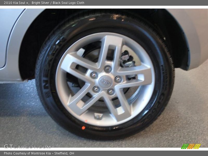 Bright Silver / Black Soul Logo Cloth 2010 Kia Soul +