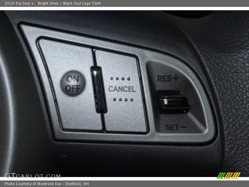 Bright Silver / Black Soul Logo Cloth 2010 Kia Soul +