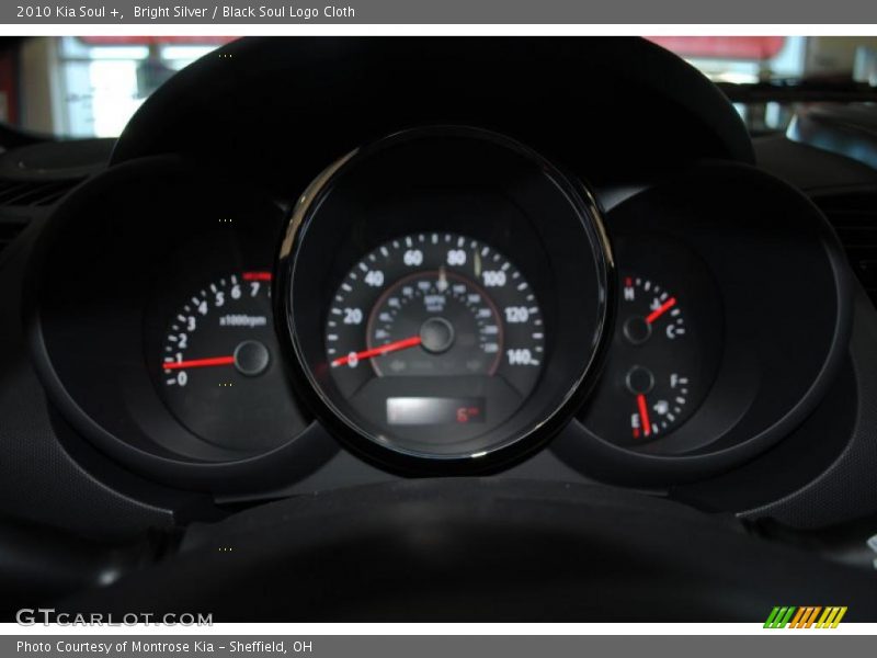 Bright Silver / Black Soul Logo Cloth 2010 Kia Soul +