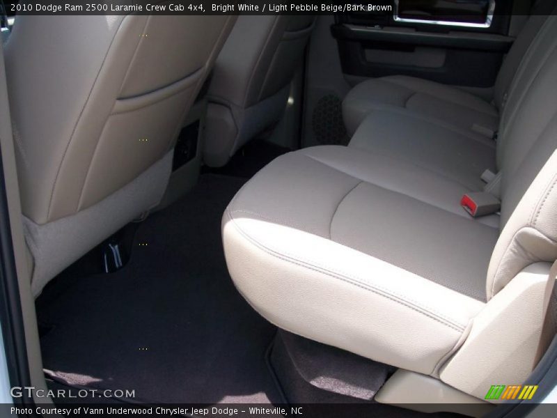 Bright White / Light Pebble Beige/Bark Brown 2010 Dodge Ram 2500 Laramie Crew Cab 4x4