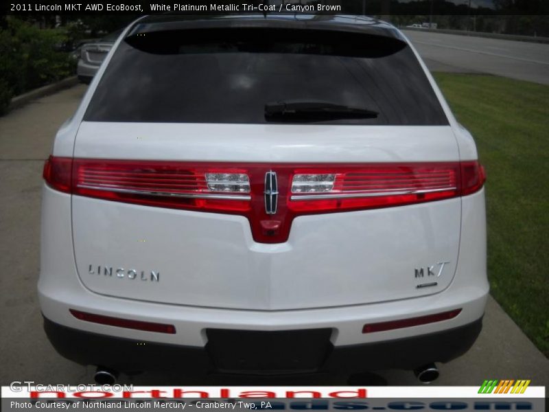White Platinum Metallic Tri-Coat / Canyon Brown 2011 Lincoln MKT AWD EcoBoost