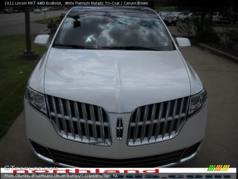 White Platinum Metallic Tri-Coat / Canyon Brown 2011 Lincoln MKT AWD EcoBoost