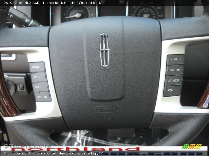 Tuxedo Black Metallic / Charcoal Black 2010 Lincoln MKX AWD