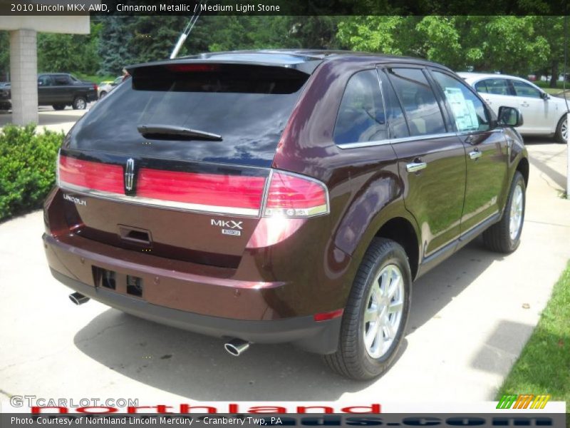Cinnamon Metallic / Medium Light Stone 2010 Lincoln MKX AWD