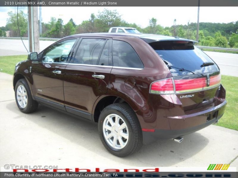Cinnamon Metallic / Medium Light Stone 2010 Lincoln MKX AWD