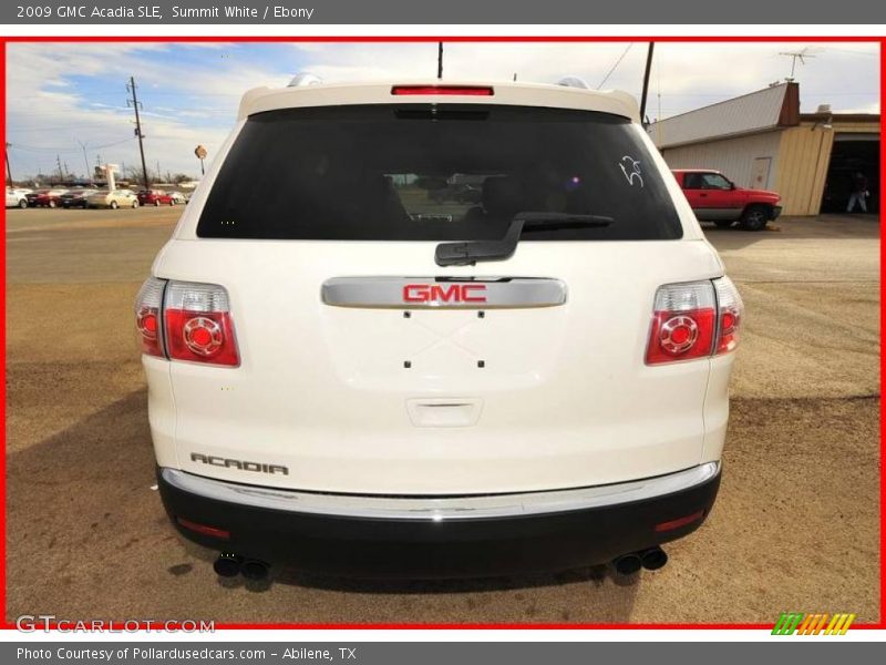 Summit White / Ebony 2009 GMC Acadia SLE