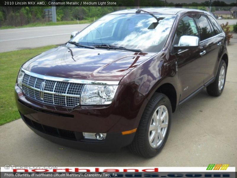 Cinnamon Metallic / Medium Light Stone 2010 Lincoln MKX AWD