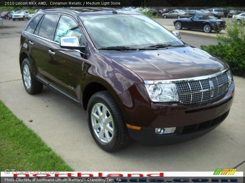 Cinnamon Metallic / Medium Light Stone 2010 Lincoln MKX AWD
