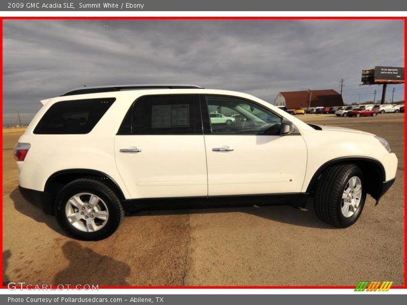 Summit White / Ebony 2009 GMC Acadia SLE