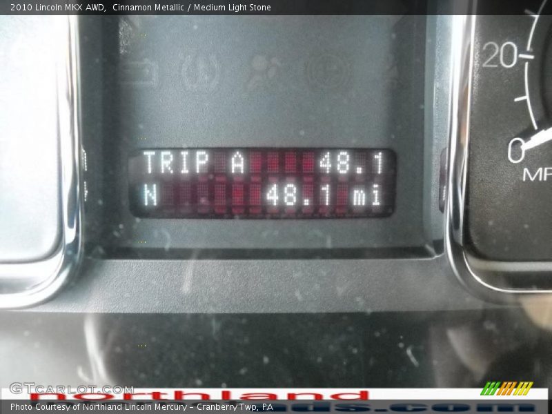 Cinnamon Metallic / Medium Light Stone 2010 Lincoln MKX AWD