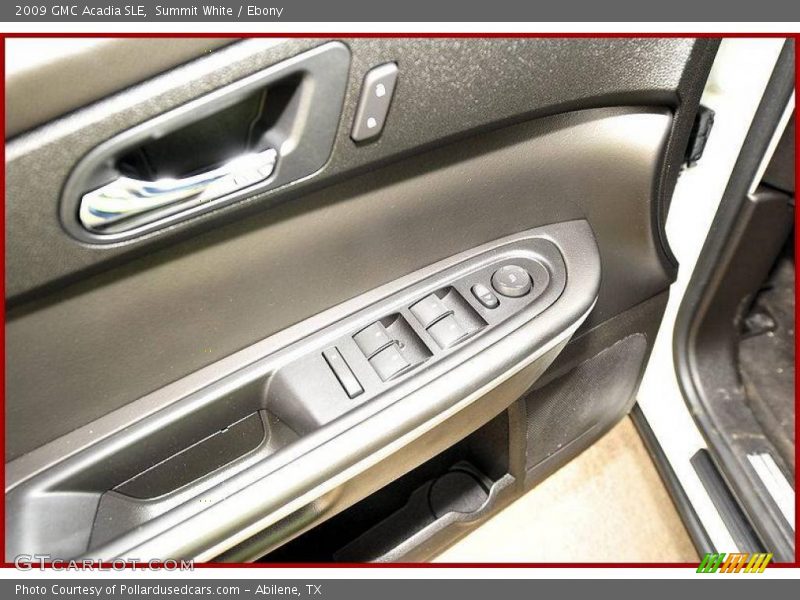 Summit White / Ebony 2009 GMC Acadia SLE
