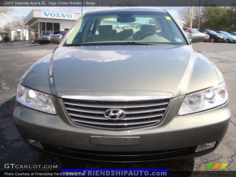 Sage Green Metallic / Beige 2007 Hyundai Azera SE