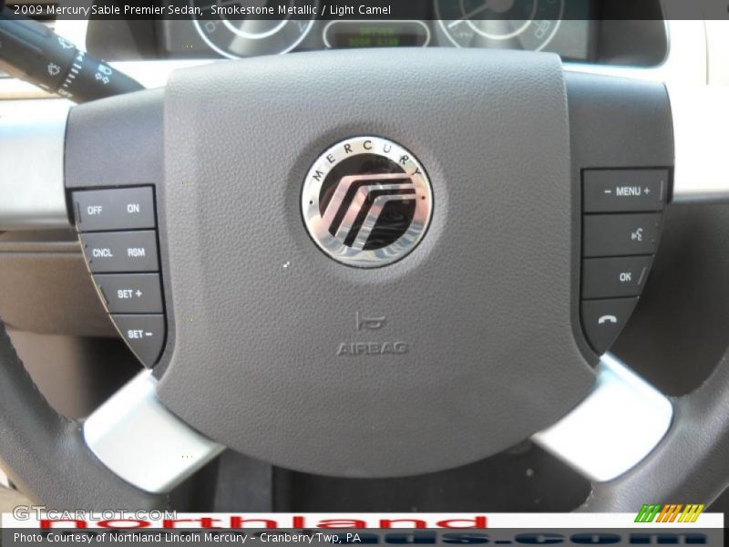 Smokestone Metallic / Light Camel 2009 Mercury Sable Premier Sedan