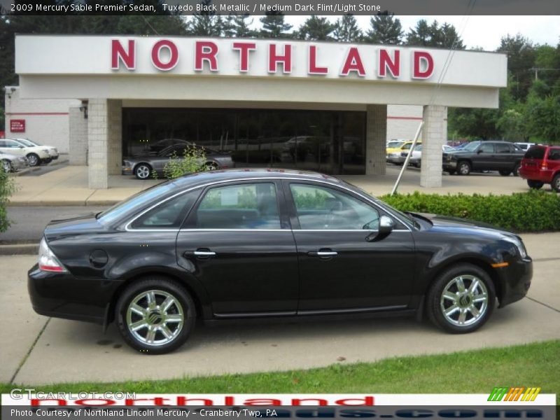 Tuxedo Black Metallic / Medium Dark Flint/Light Stone 2009 Mercury Sable Premier Sedan