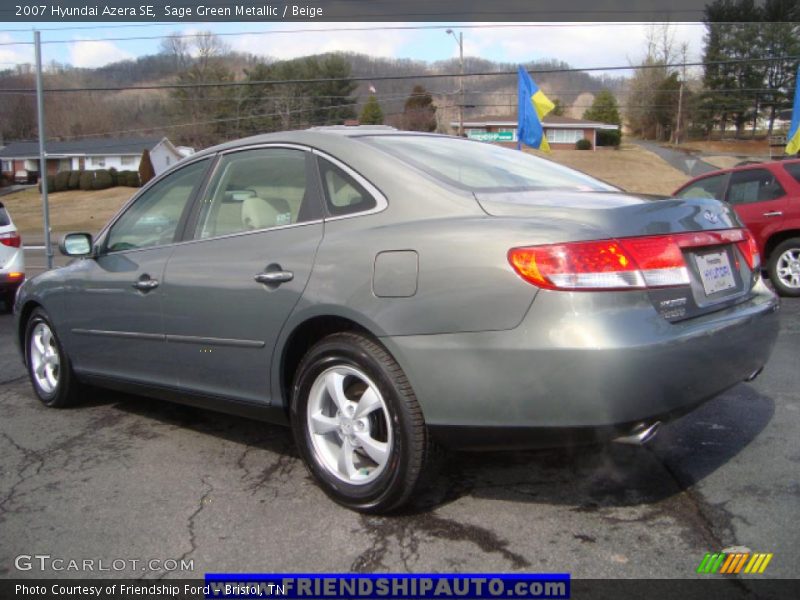 Sage Green Metallic / Beige 2007 Hyundai Azera SE