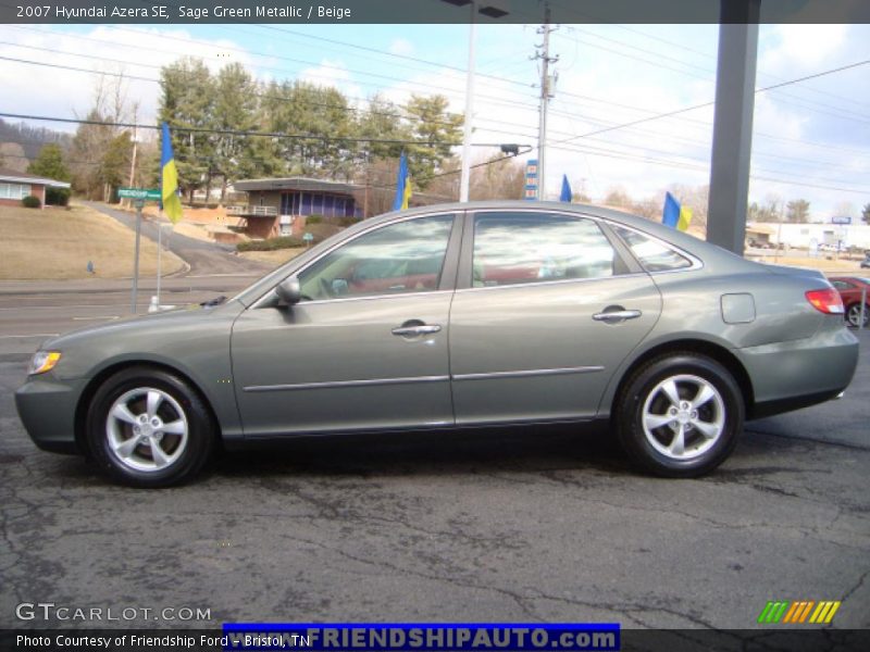 Sage Green Metallic / Beige 2007 Hyundai Azera SE