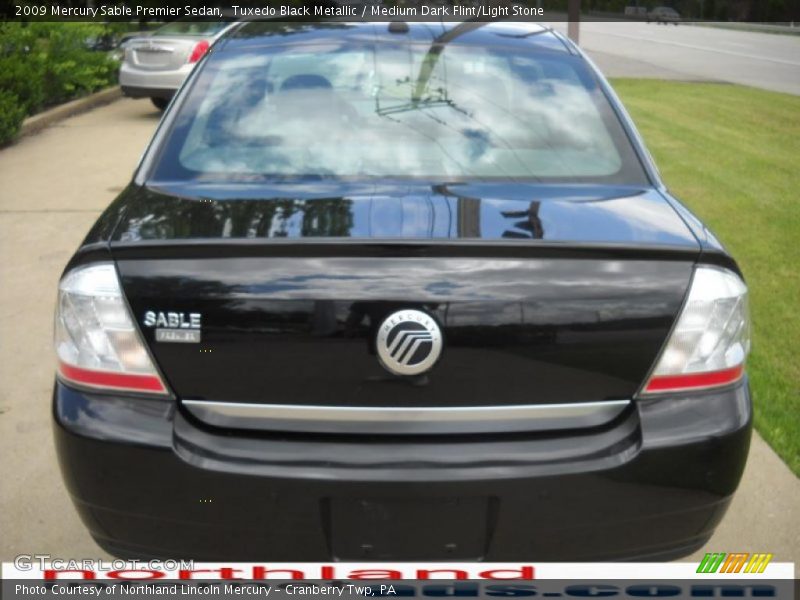 Tuxedo Black Metallic / Medium Dark Flint/Light Stone 2009 Mercury Sable Premier Sedan